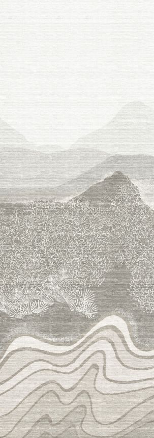 Bildtapete, grau, Berglandschaft, DGZON2012-260, Amazone, Masureel