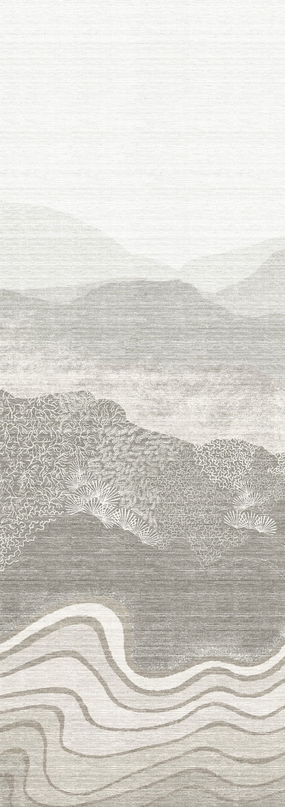 Bildtapete, grau, Berglandschaft, DGZON2013-300, Amazone, Masureel