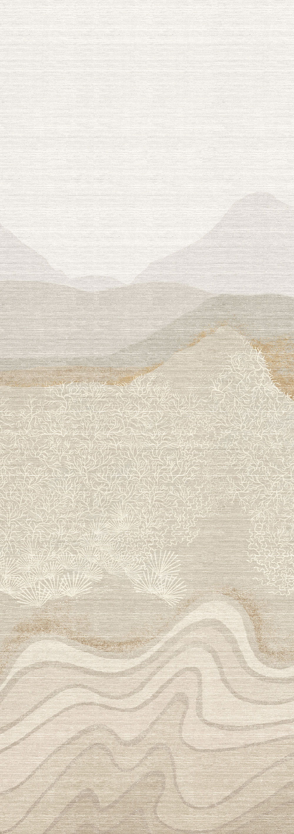 Bildtapete, grau-beige, Berglandschaft, DGZON2022-260, Amazone, Masureel