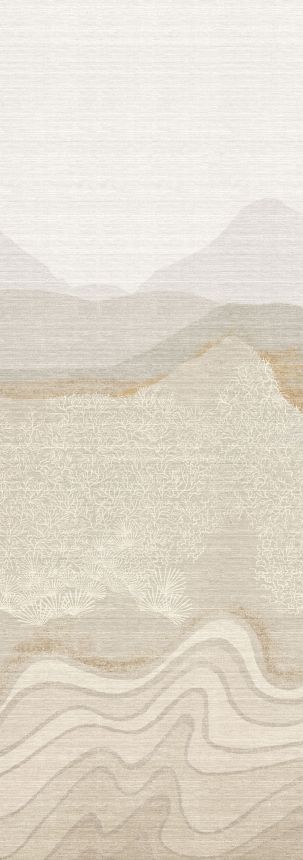 Bildtapete, grau-beige, Berglandschaft, DGZON2022-260, Amazone, Masureel