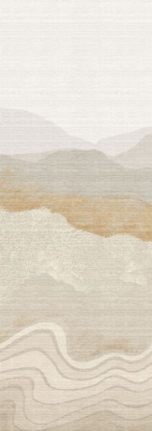 Bildtapete, grau-beige, Berglandschaft, DGZON2023-260, Amazone, Masureel