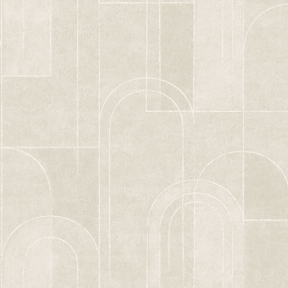 Tapete, creme-beige, geometrisch, Art Deco, 4191, Alla Tiders Hus, Borastapeter