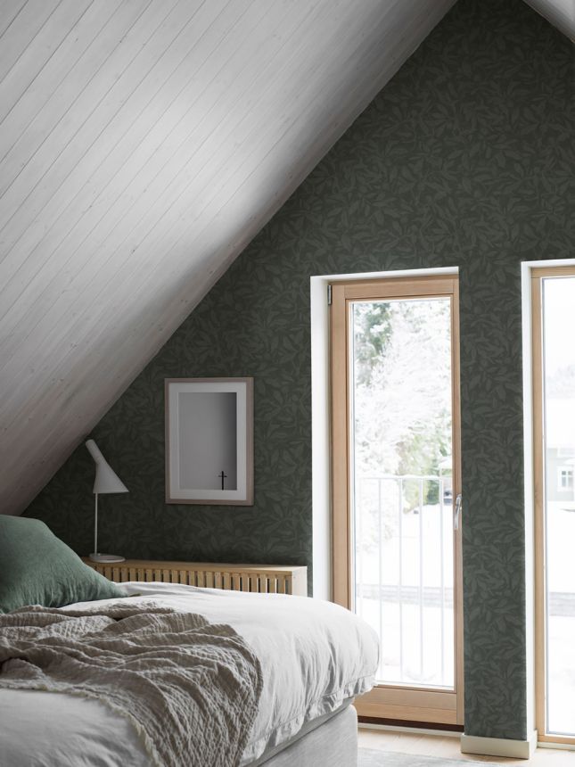 Tapete, grün, Blätter, 4193, Alla Tiders Hus, Borastapeter