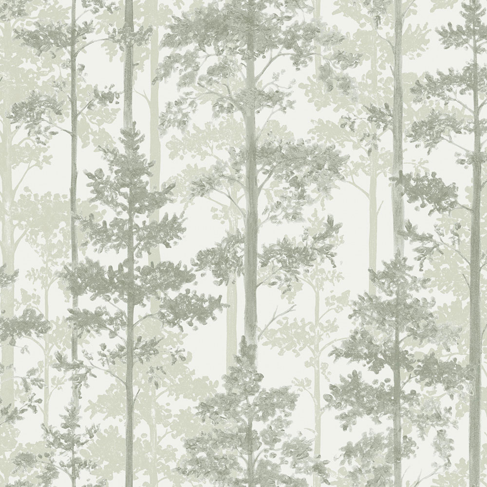 Tapete, grün, Bäume, Wald, 38766, Borosan Hem, Boråstapeter