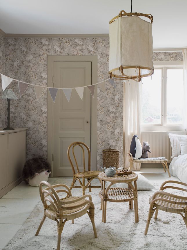 Tapete, beige, Tiere, 6933, Newbie Wallpaper, Boråstapeter