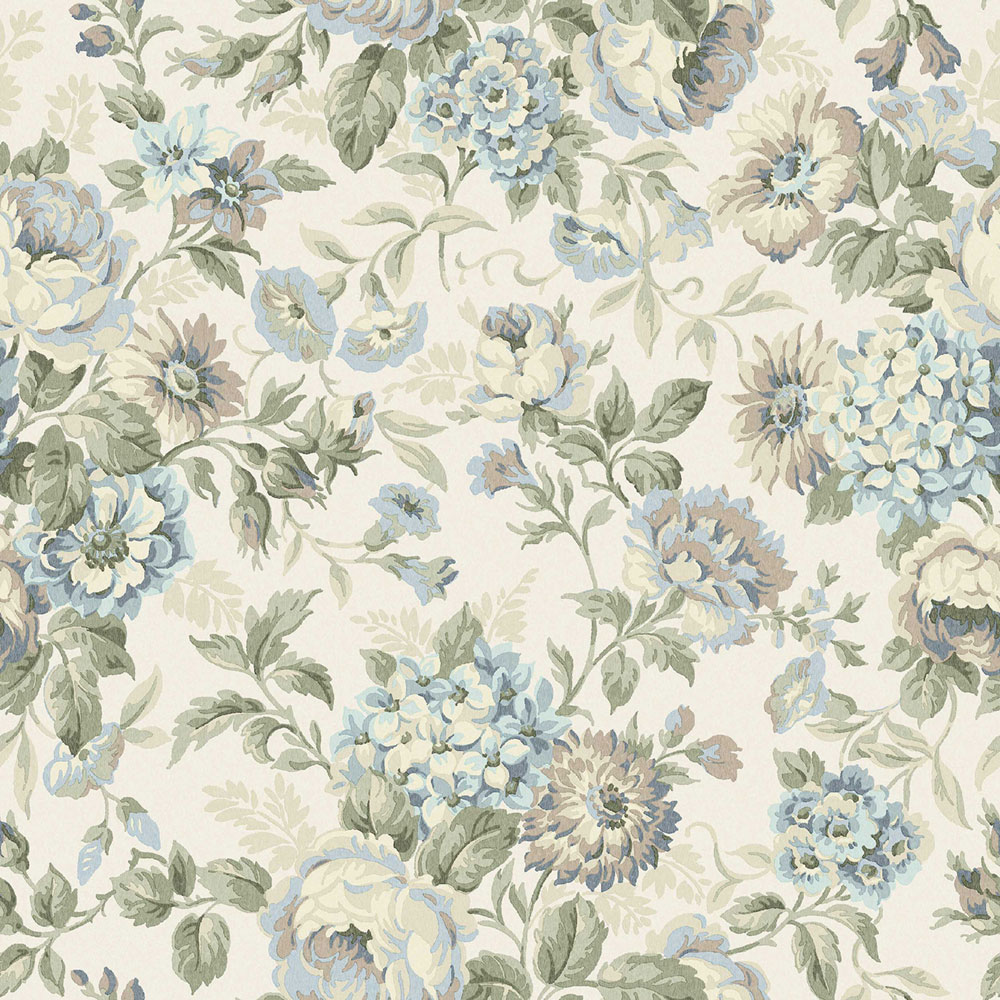 Tapete, beige, Blumen, 5726, Orangeri, Boråstapeter
