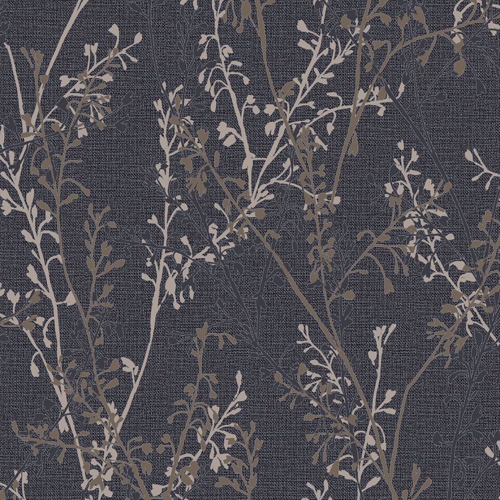 Tapete, blau, Zweige, 128036, Refine, Graham Brown Boutique