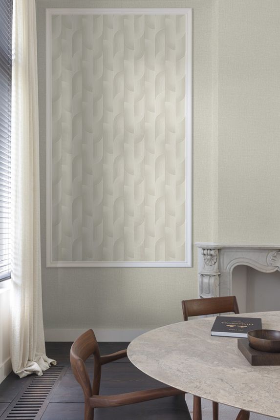 Tapete, grau, geometrisch, PW3108, Precious Weaves, Grandeco