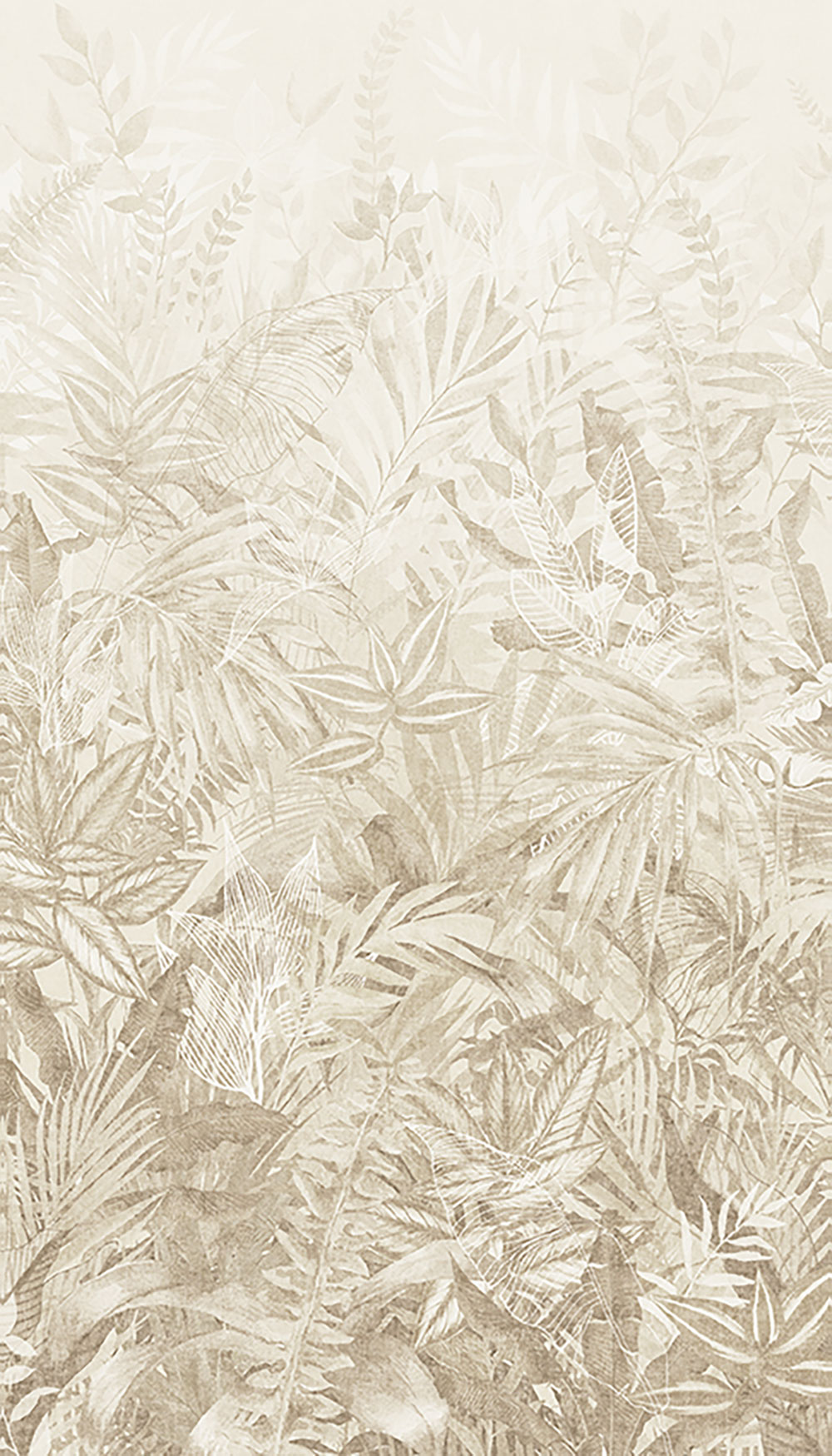 Fototapete, beige, Blätter, 350703, Riviera Maison, Eijffinger