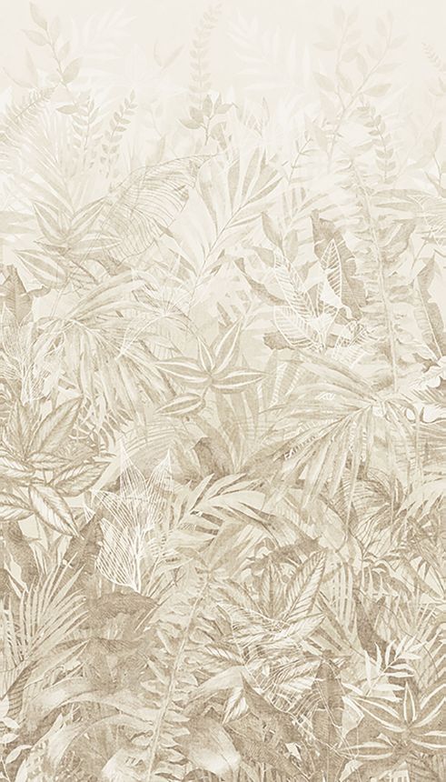 Fototapete, beige, Blätter, 350703, Riviera Maison, Eijffinger
