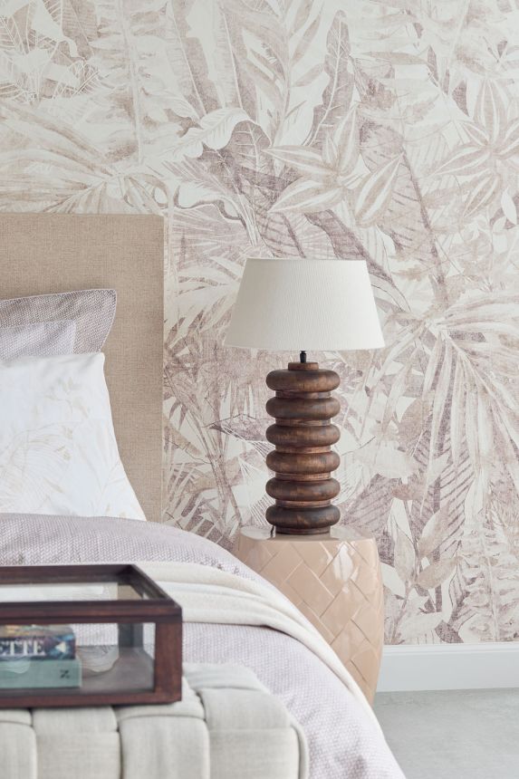 Fototapete, braun, Blätter, 350707, Riviera Maison, Eijffinger