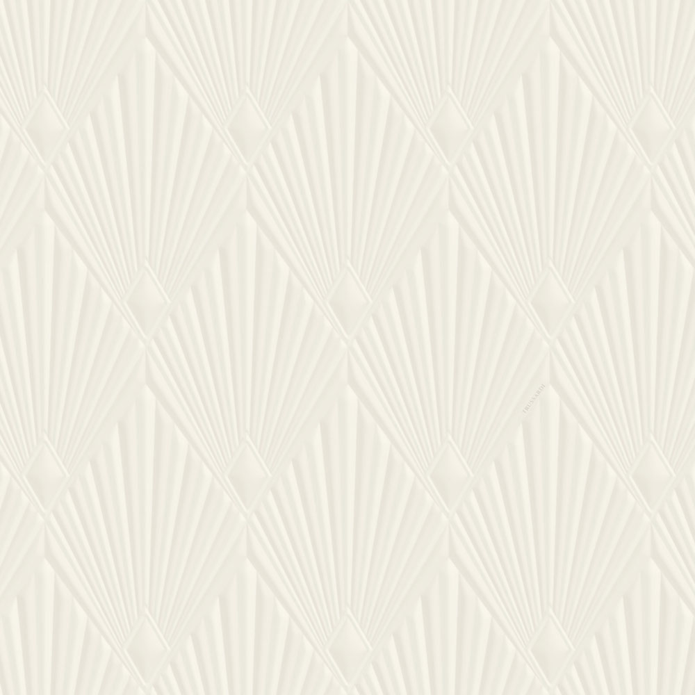 Luxus-geometrische Tapete, creme, Art déco, Z30320, Casa 8, Trussardi