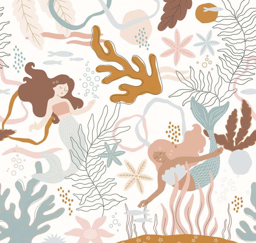 Kindertapete, Meerjungfrauen, RB010-RC, Daydreamers, Grandeco
