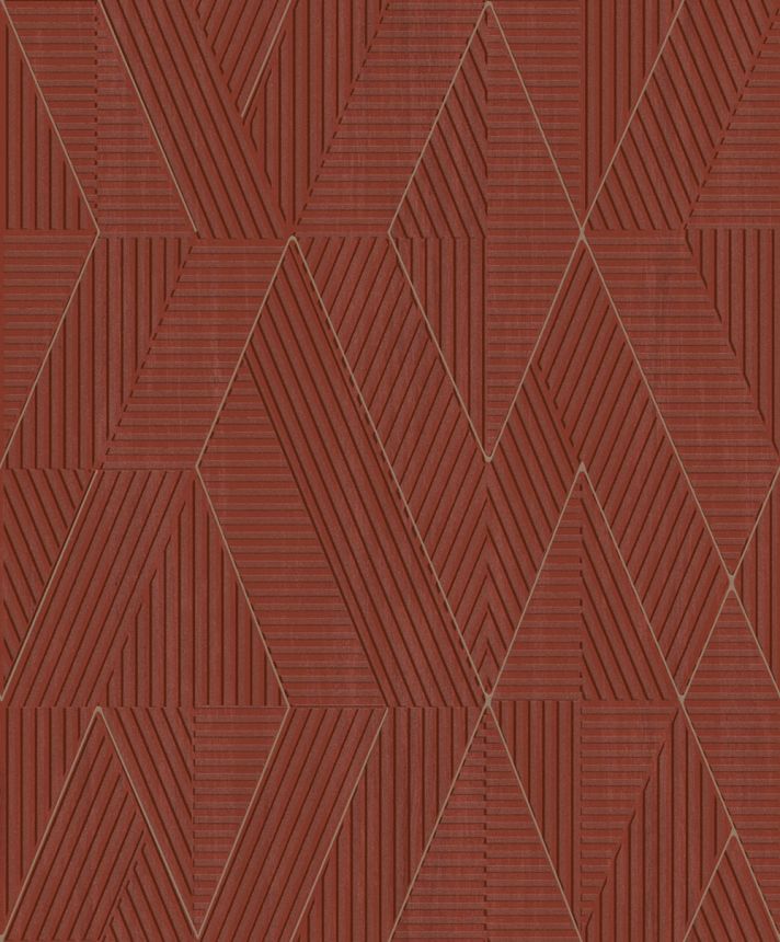 Tapete, rot, geometrisch, PRI304, The Texture Book, Masureel