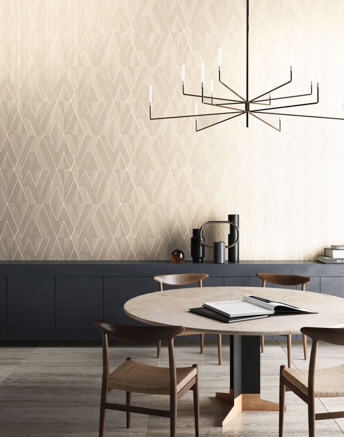 Tapete, rot, geometrisch, PRI304, The Texture Book, Masureel