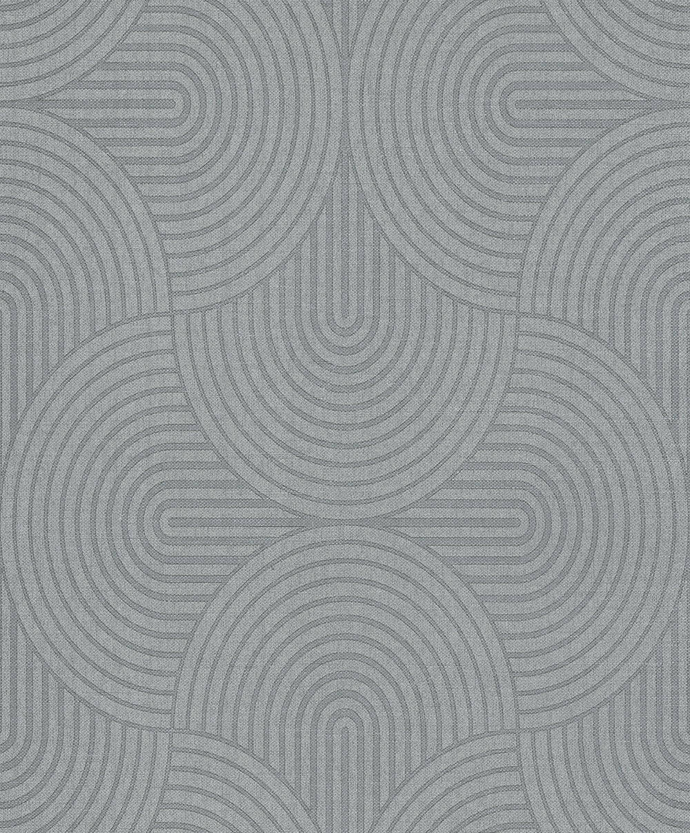 Tapete, grau-grün, grafisch, Art Deco, EAR603, The Texture Book, Masureel