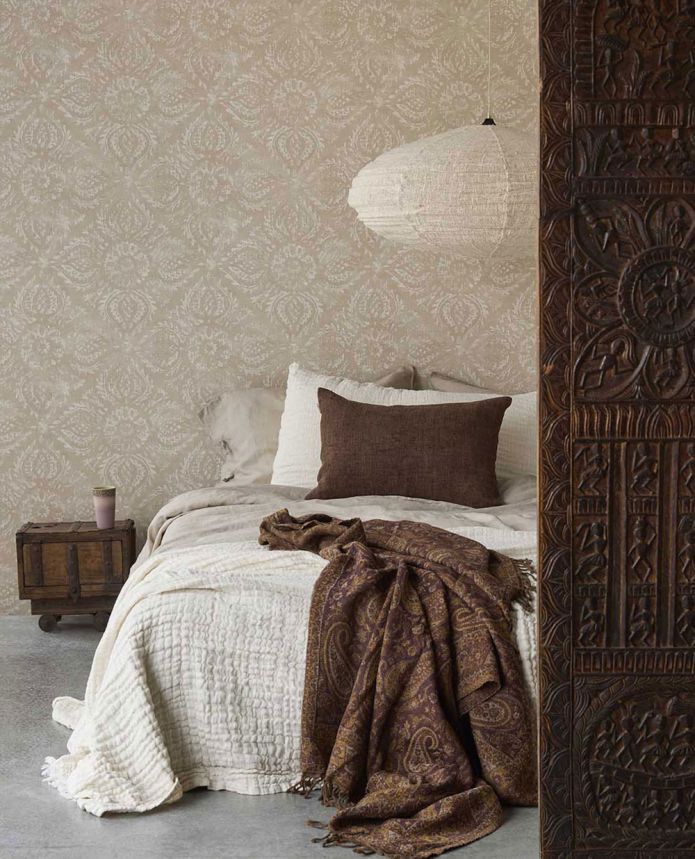 Tapete, beige, Ornamente, 350620, Amber, Eijffinger