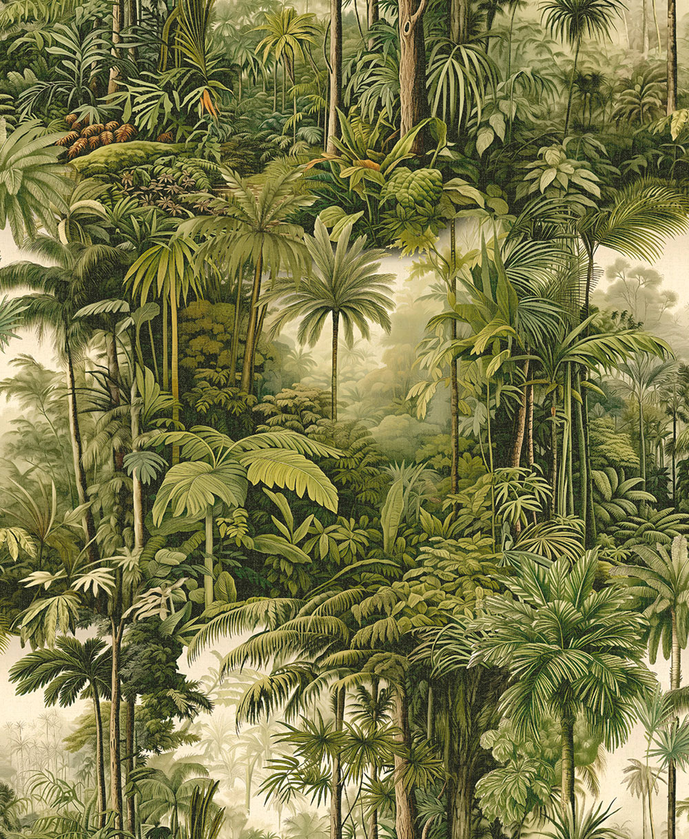 Tapete, grün, Palmen, Dschungel, 127913, Arboretum, Graham Brown Premium
