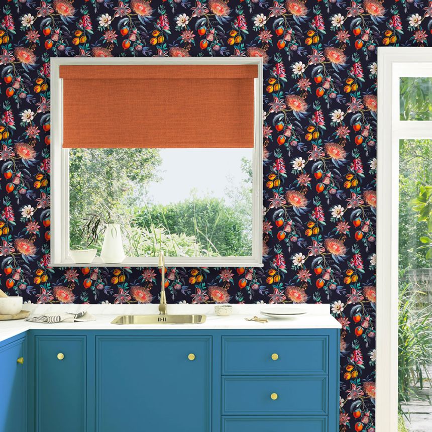 Tapete, blau, Blumen, Passionsblume, 127917, Arboretum, Graham Brown Premium