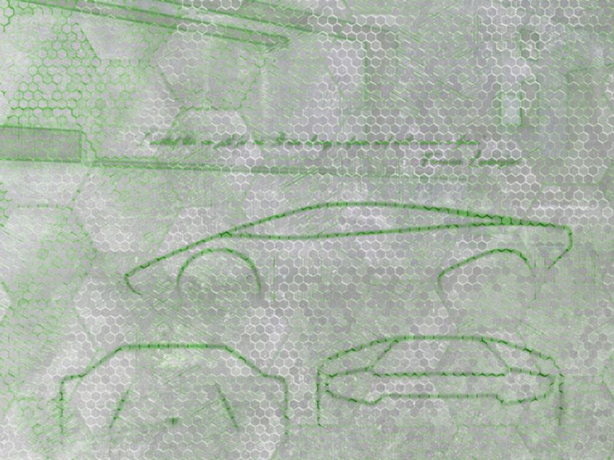 Luxury graphic wall mural Z90058, 330 x 300 cm, Automobili Lamborghini 2, Zambaiti Parati