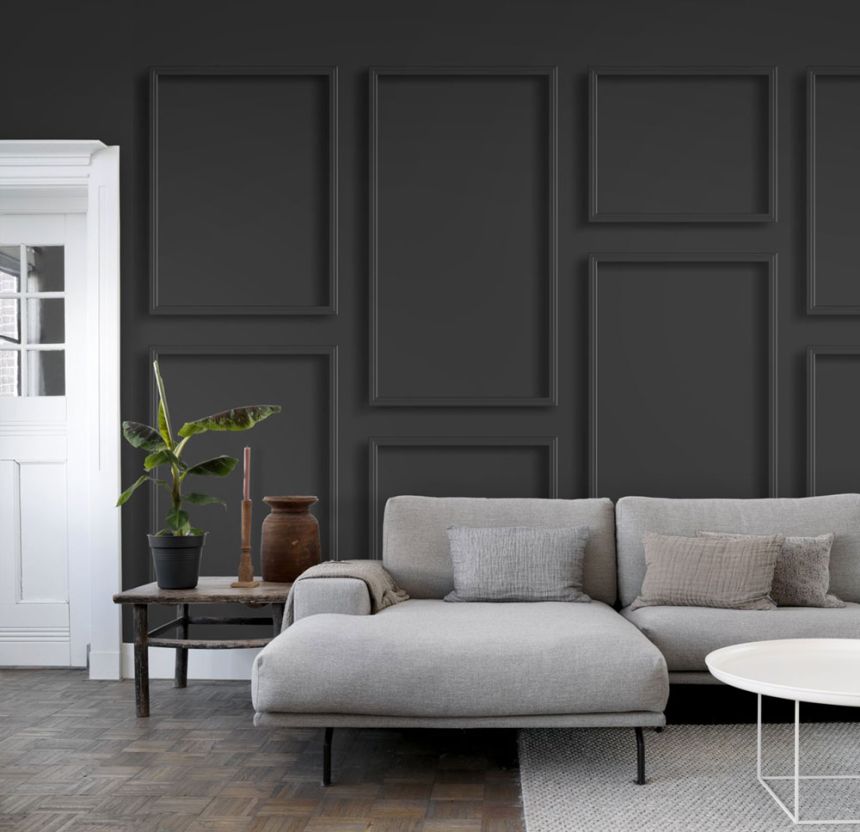 Vlies Fototapete 3d schwarze Wandverkleidung 158940, 300x300cm, Black & White, Esta
