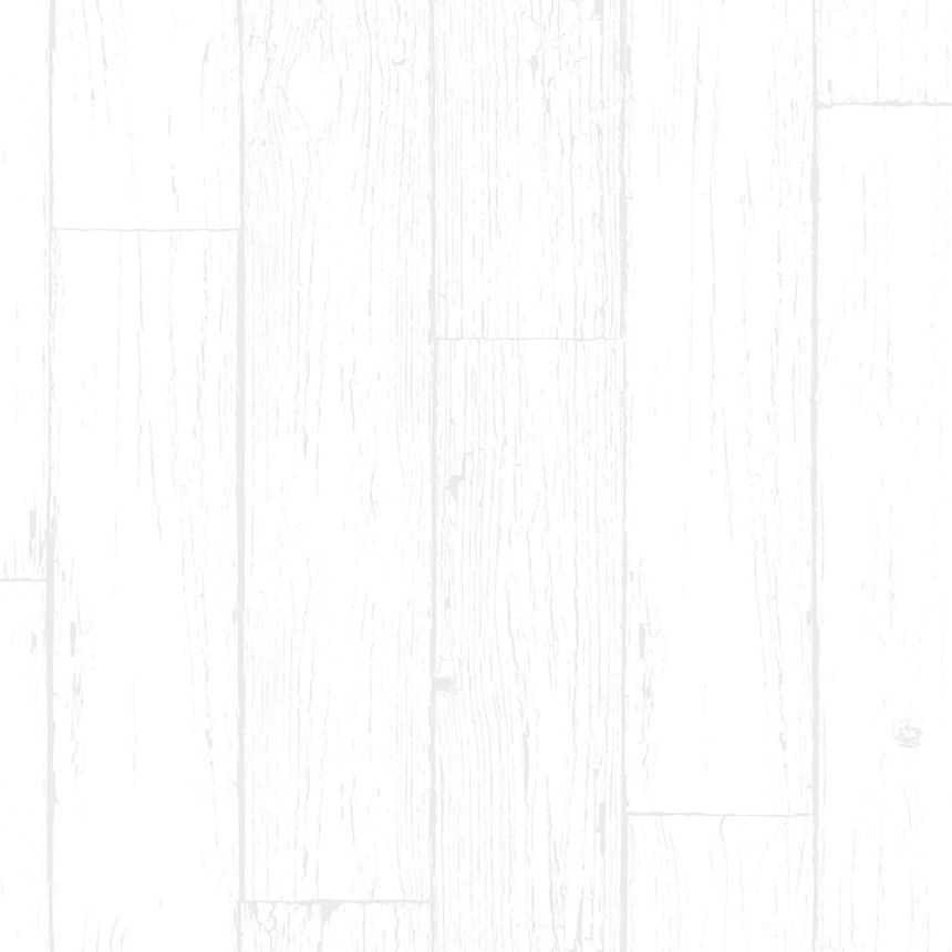 Tapete in weißer Holzoptik, Dielen, 347541, Matières - Wood, Origin