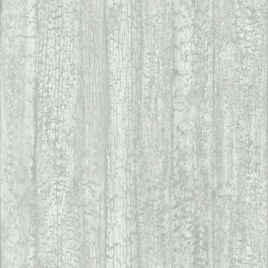Tapete in graugrüner Holzoptik, 347529, Matières - Wood, Origin