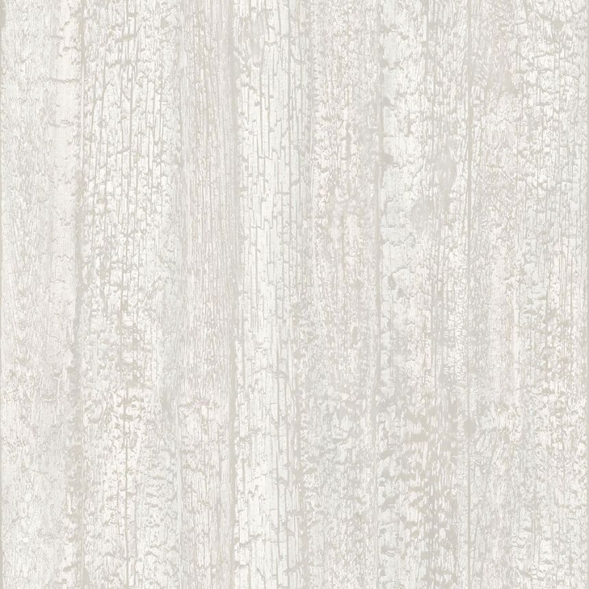Tapete in grauer Holzoptik, 347528, Matières - Wood, Origin