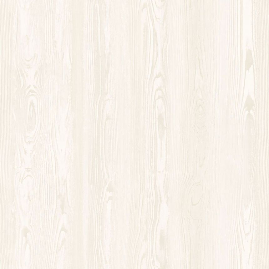 Tapete in grau-cremefarbener Holzoptik, 347521, Matières - Wood, Origin