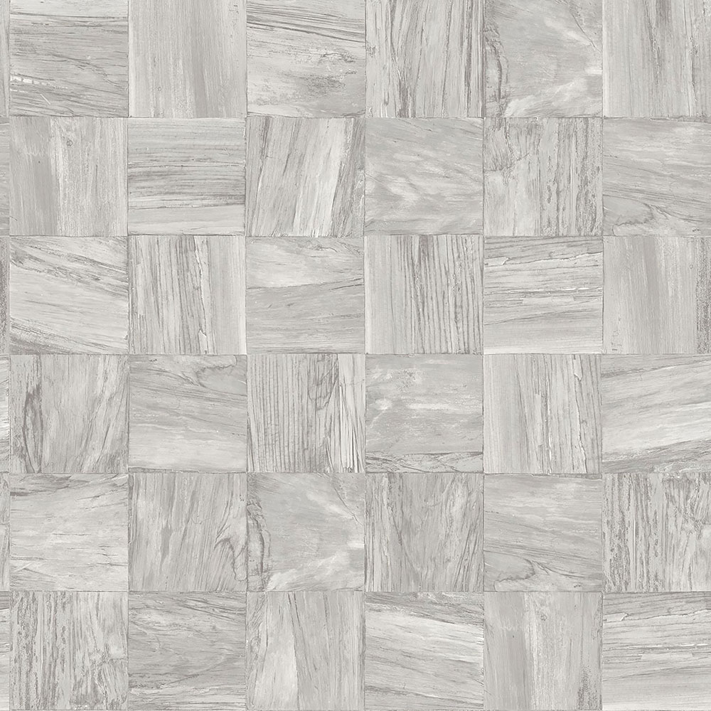 Tapete in grauer Holzoptik, 347518, Matières - Wood, Origin