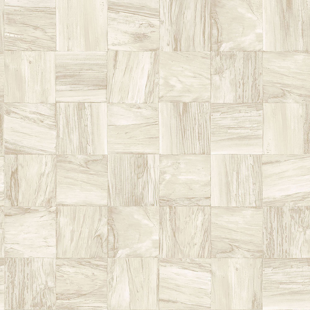 Tapete in grau-beiger Holzoptik, 347517, Matières - Wood, Origin