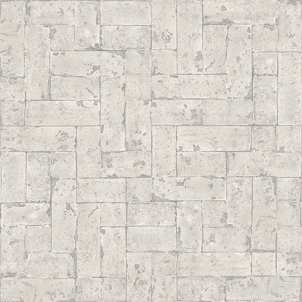 Graue Vliestapete, Imitation von Steinverkleidung 347569, Matières - Stone, Origin