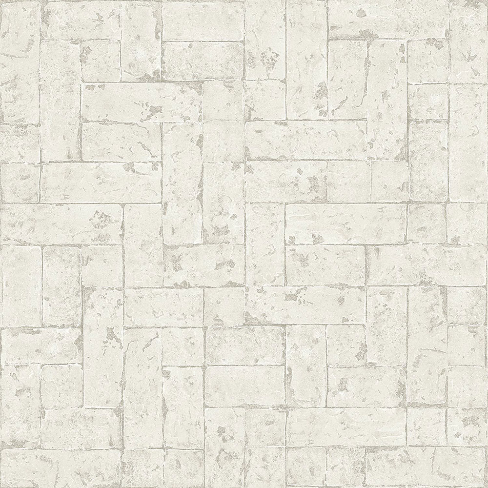 Graue Vliestapete, Imitation von Steinverkleidung 347568, Matières - Stone, Origin