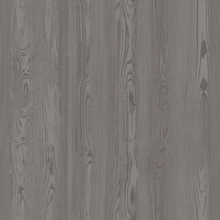 Tapete in grauer Holzoptik, 347525, Matières - Wood, Origin