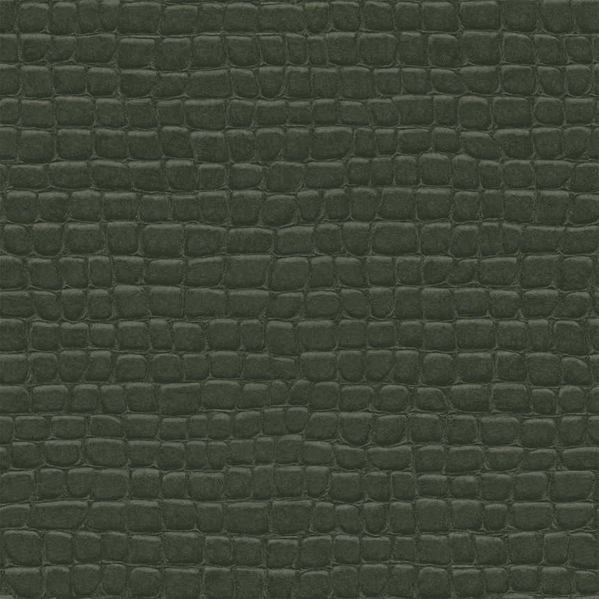 Grüne Vliestapete, Krokodillederimitat 347781, Luxury Skins, Origin