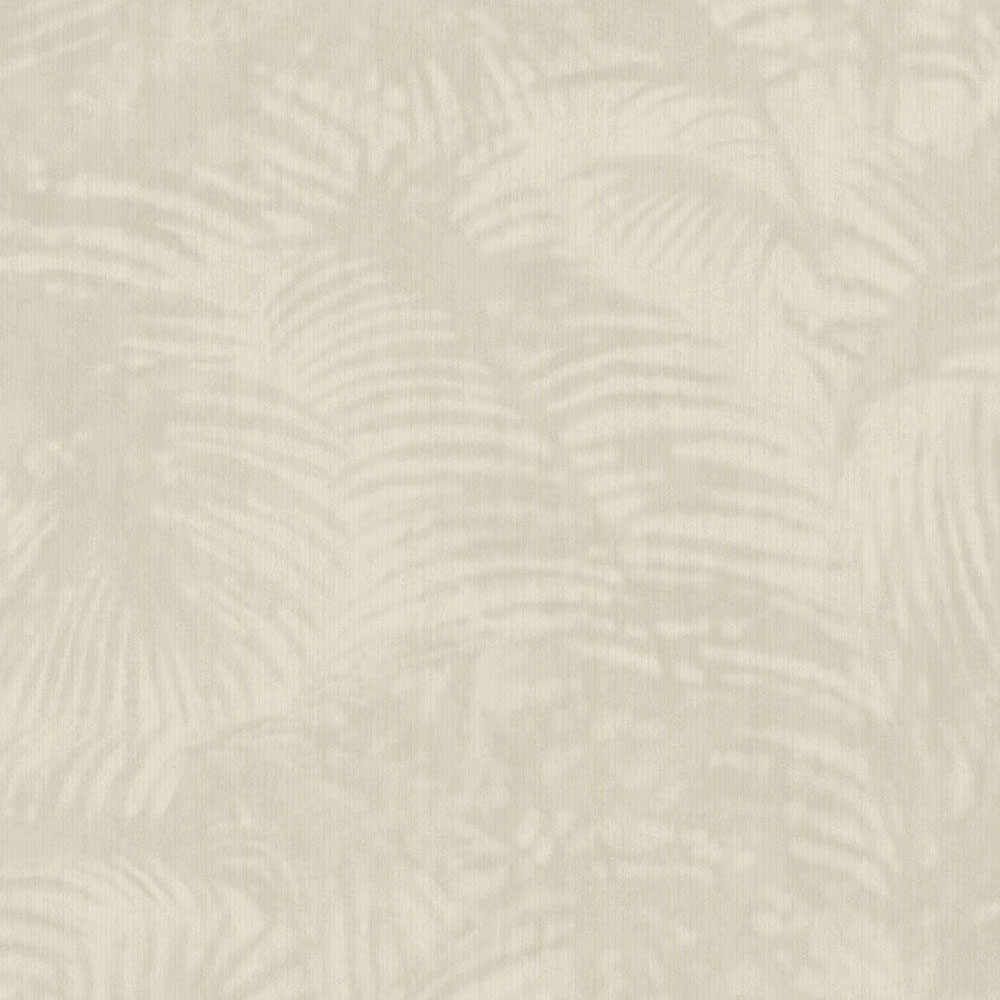 Grau-beige Vliestapete mit tropischen Blättern 317300, Oasis, Eijffinger