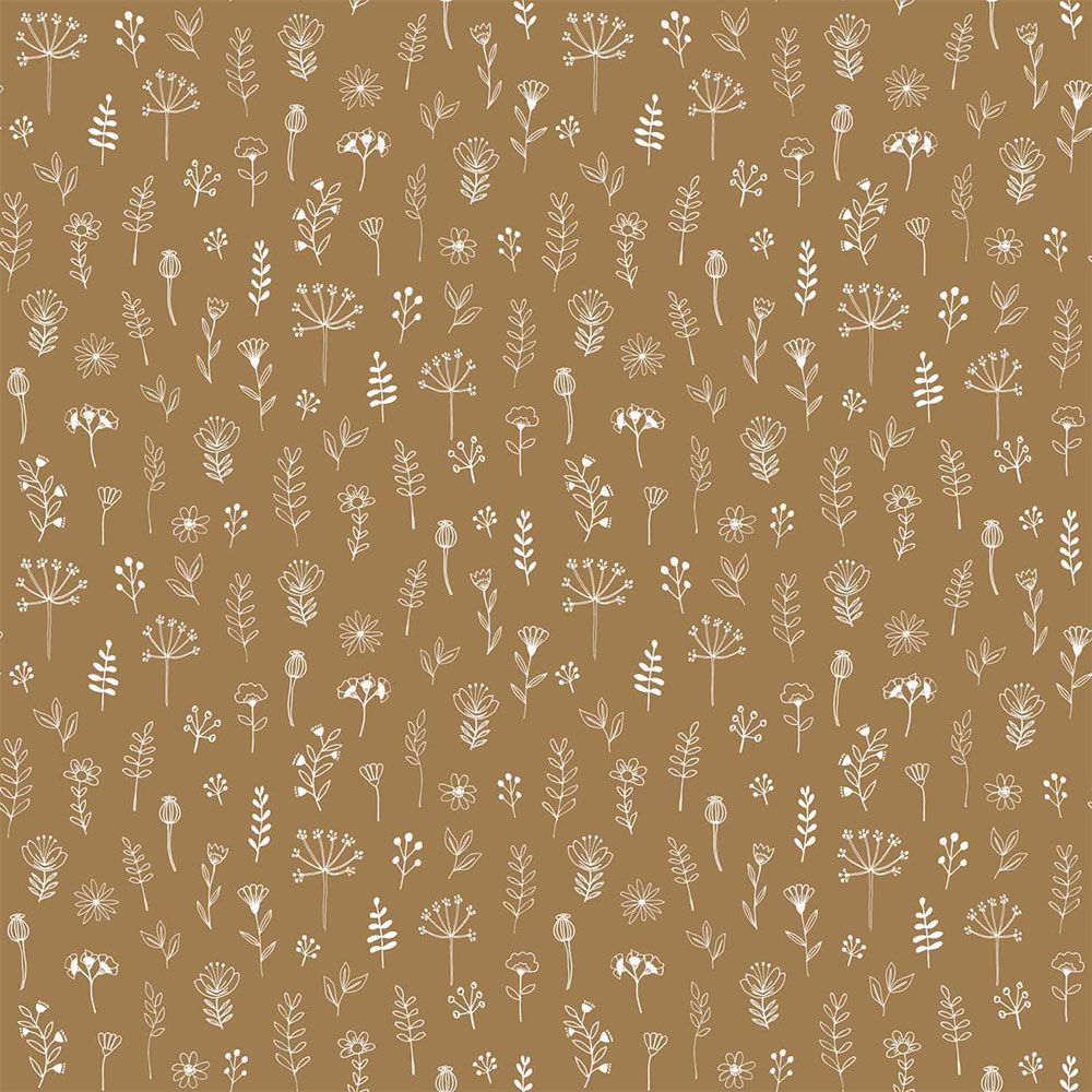 Dunkelocker Vliestapete für die Wand, Pflanzen, Blumen 139281, Forest Friends, Esta