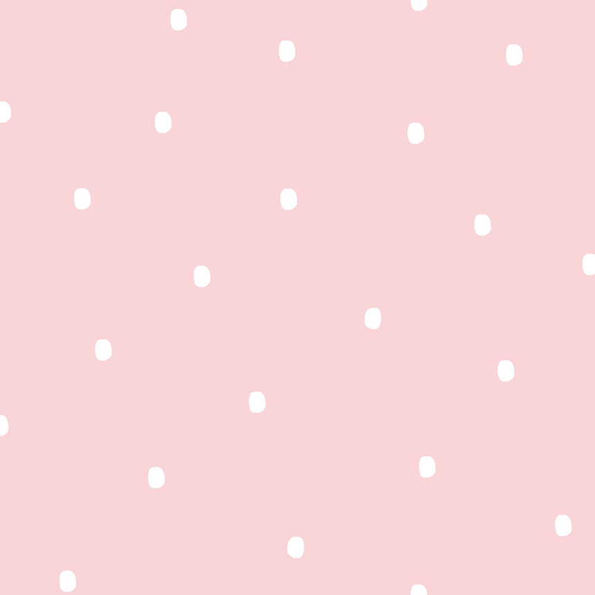 Rosa Papiertapete mit Punkten / Flecken 460-2, Pippo, ICH Wallcoverings