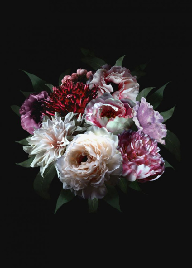 Fototapete Blumenstrauß, Tapete Wandbilder 158944, 200x279cm, Paradise, Esta