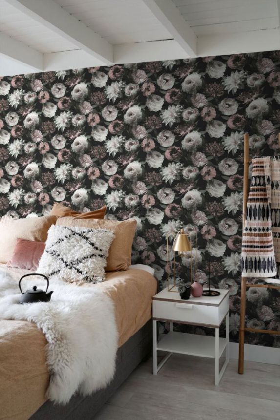 Romantische Tapete Blumen für das Schlafzimmer, Vliestapete 139169, Paradise, Esta Home