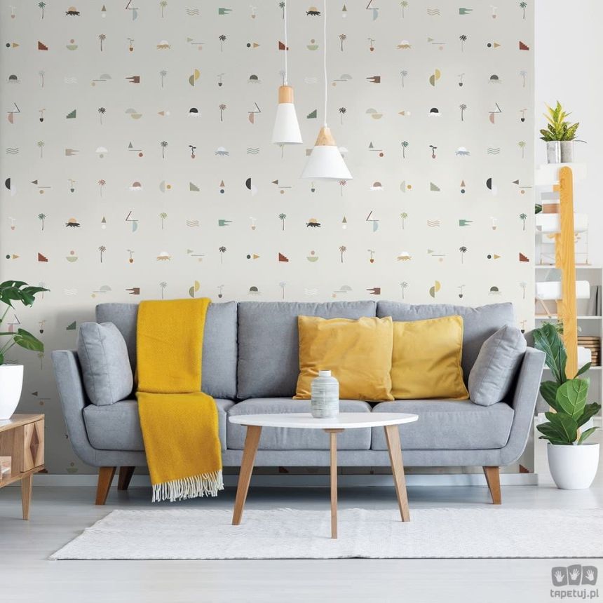 Graue Tapete, Natur 6510-2, 106x300cm, Batabasta, ICH Wallcoverings