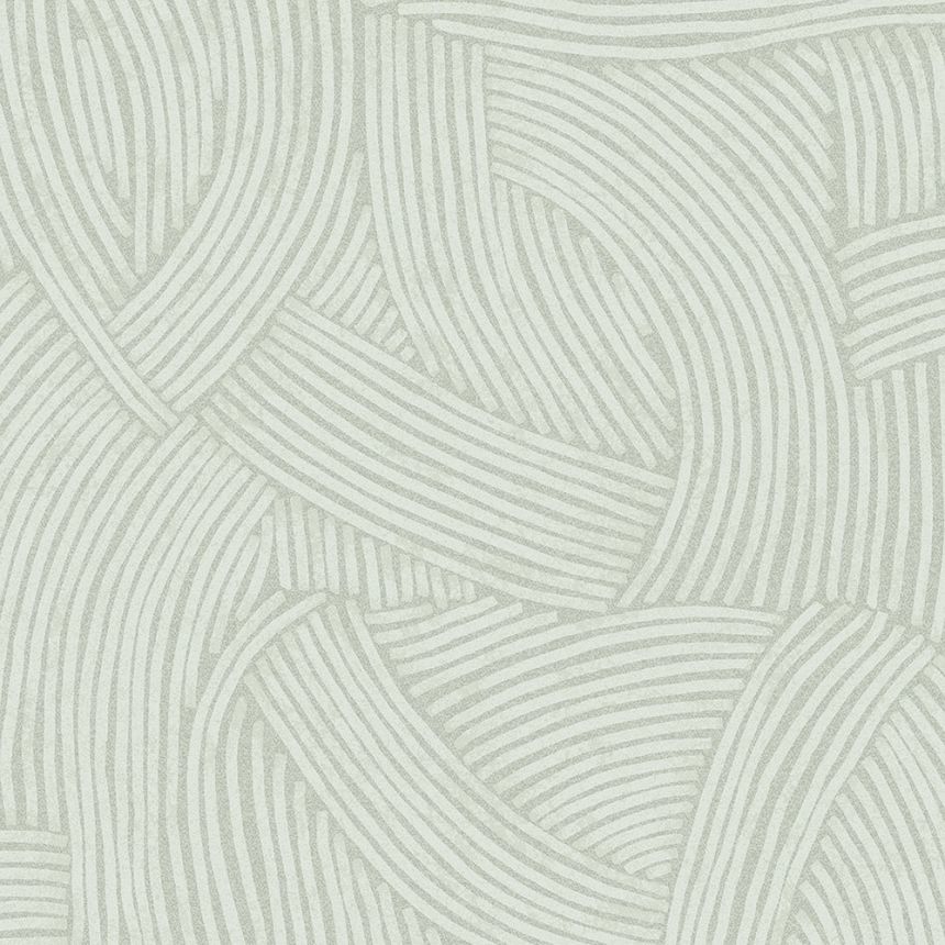 Blaugrüne Tapete mit grafischem Ethno-Muster 318014, Twist, Eijffinger