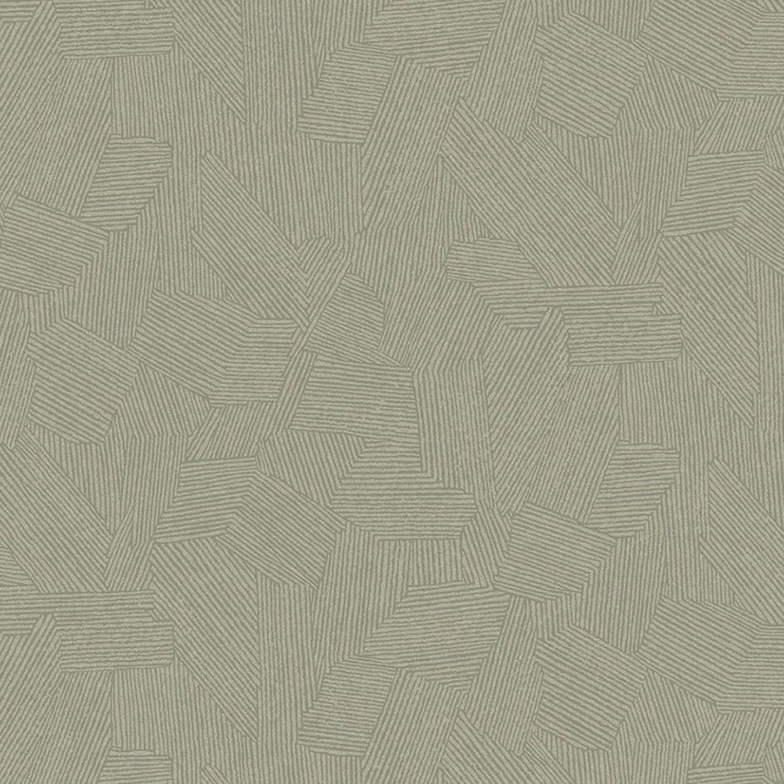 Grüne Tapete mit grafischem Ethno-Muster 318007, Twist, Eijffinger