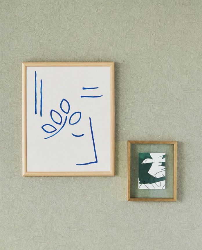 Grüne Tapete mit grafischem Ethno-Muster 318007, Twist, Eijffinger