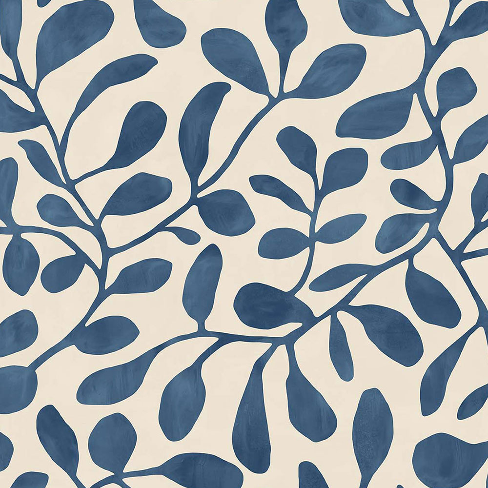 Blaue Tapete, Pflanzen, Zweige, Blätter 318035, Twist, Eijffinger