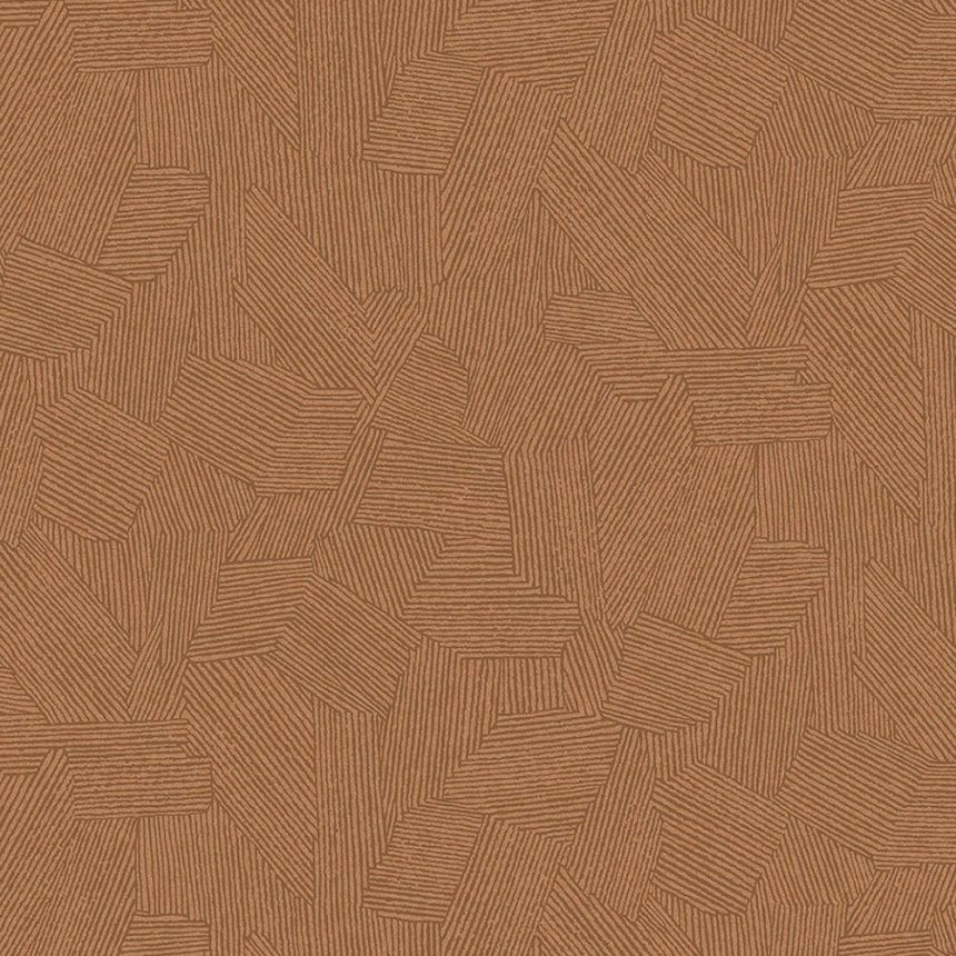 Braune Tapete mit grafischem Ethno-Muster 318003, Twist, Eijffinger