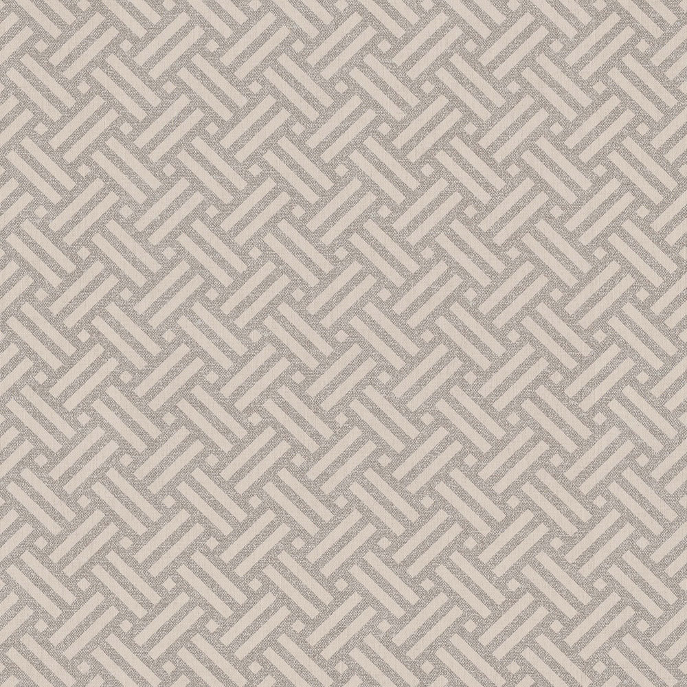 Beige Tapete mit Flechtmuster 221150, Rivi?ra Maison 3, BN Walls