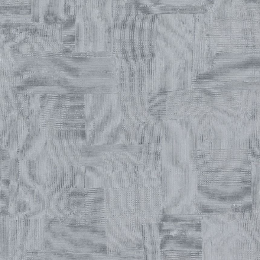 Geometrische Luxustapete grau-blau 64510, Materea, Limonta
