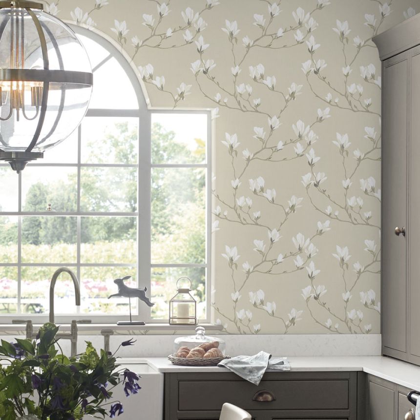 Tapete mit Magnolienblüten 113353, Laura Ashley, Graham & Brown