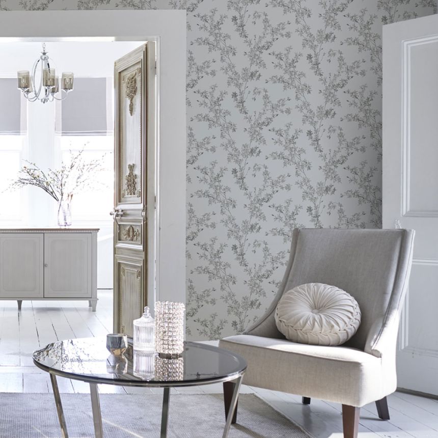 Tapete mit Zweigen aus Goldregen 113349, Laura Ashley, Graham & Brown